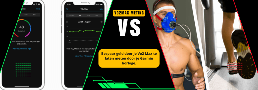 Vo2 Max meting met Garmin tegen Meting in het lab 